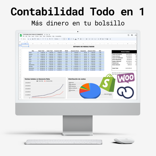 Plantilla de Contabilidad Ecommerce